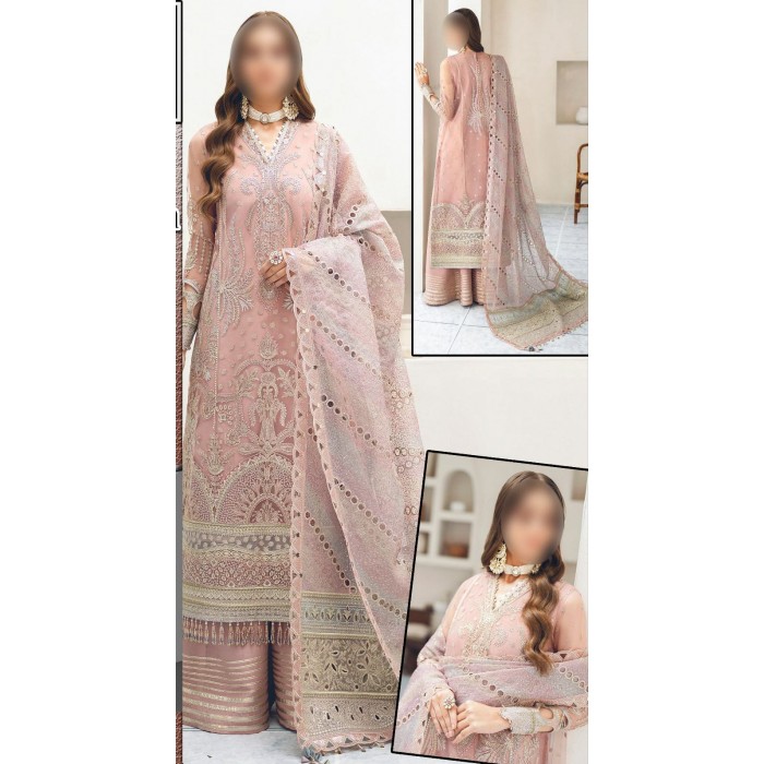 Jazmin Organza Suit With Silk Trouser
